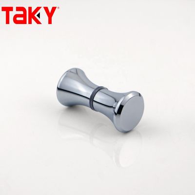 Badkamer Douche Ruimte Schuifdeur Handle Zilveren glazen deur Dubbele gat knop in ontwerp