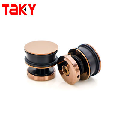 Eén glas douche deur roestvrij staal 304 schuifbaar schuur deur hardware kit in goud afwerking