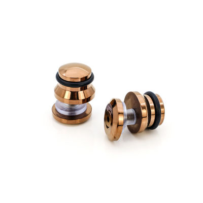Eén glas douche deur roestvrij staal 304 schuifbaar schuur deur hardware kit in goud afwerking