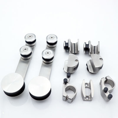 Glijdende douche kamer glazen deur accessoires systeem hardware set in zilver/zwart/goud