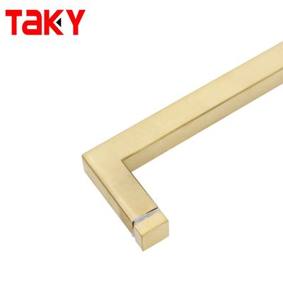1.0mm Dikte Vierkant Glas trekhandgreep voor douche deur SS304 Corrosiebestendige