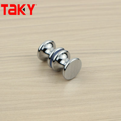 Aanpassing van de deur Glas douche spoelen Ronde deur knop Dubbelzijdige badkamer douche deur handvat