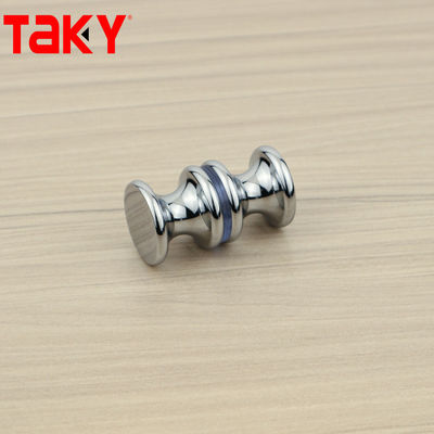 Aanpassing van de deur Glas douche spoelen Ronde deur knop Dubbelzijdige badkamer douche deur handvat