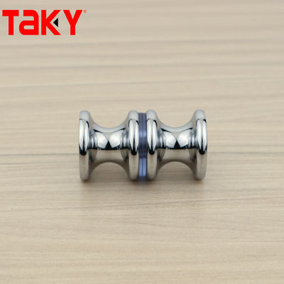 Aanpassing van de deur Glas douche spoelen Ronde deur knop Dubbelzijdige badkamer douche deur handvat