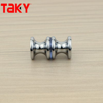 Aanpassing van de deur Glas douche spoelen Ronde deur knop Dubbelzijdige badkamer douche deur handvat