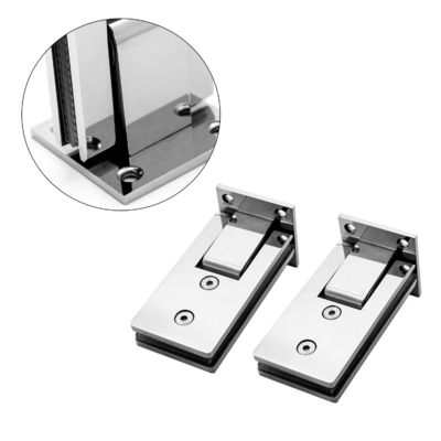 Langdurige levensduur roestvrij staal zacht dicht douche raamloze gehard glas deurhangers
