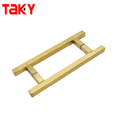 Luxe geborsteld roestvrij staal 304 gouden douche deur trekhandgrepen 6-14mm glasdikte