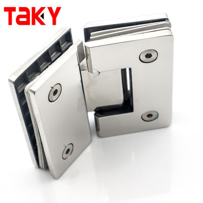Moderne design stijl 135 graden glazen scharnier voor muur tot glas douche Matt Zwarte afwerking