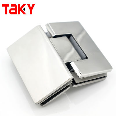 Moderne design stijl 135 graden glazen scharnier voor muur tot glas douche Matt Zwarte afwerking