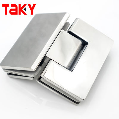 Moderne design stijl 135 graden glazen scharnier voor muur tot glas douche Matt Zwarte afwerking