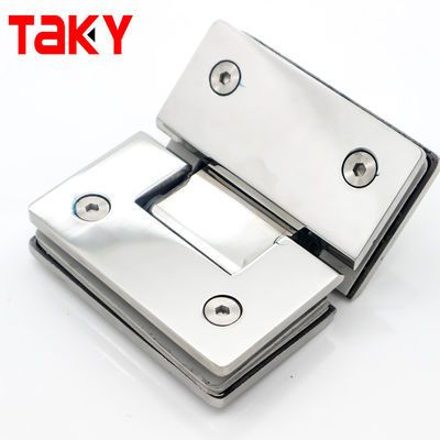 Moderne design stijl 135 graden glazen scharnier voor muur tot glas douche Matt Zwarte afwerking
