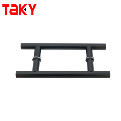 0.5mm Dikte Matt Zwart Interieur Glas deurgrepen voor kantoor douche kamer behuizing