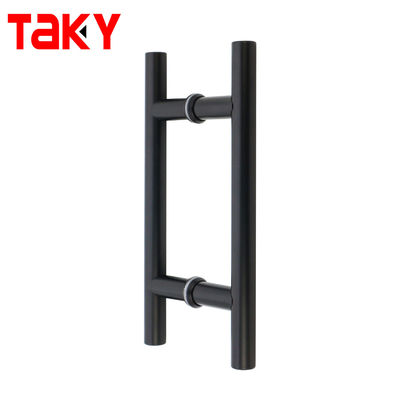 0.5mm Dikte Matt Zwart Interieur Glas deurgrepen voor kantoor douche kamer behuizing