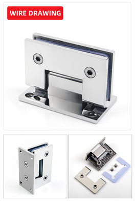 H PLATE roestvrij staal Messing Frameless Pivot Wand gemonteerd douche Glas deur scharnier