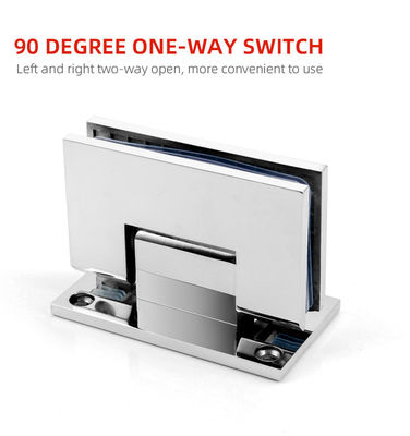 Matt Zwart Afwerking Verstelbaar Frameless Tempered Glass Door Gate Clamp Douche Ruimte Scharnieren