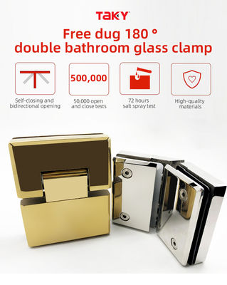 Modern ontwerp 180 graden Messing of roestvrij staal Glas Hardware Badkamer deur Douche Lifting Hinge