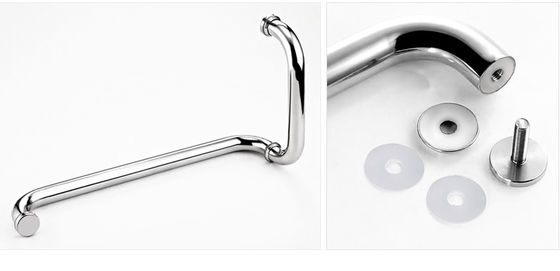 Aanpassing Aluminium douche scherm glazen deur handvat met 0,5 mm dikte en BN afwerking