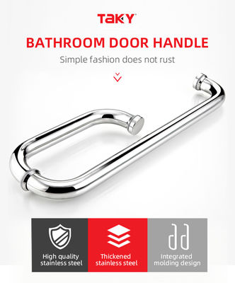 Aanpassing Aluminium douche scherm glazen deur handvat met 0,5 mm dikte en BN afwerking