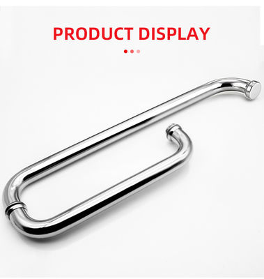 Aanpassing Aluminium douche scherm glazen deur handvat met 0,5 mm dikte en BN afwerking