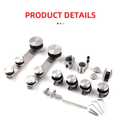60 kg draagbare glazen schuifdeur douche voor 8-10 mm glazen PSS/SSS-hardware
