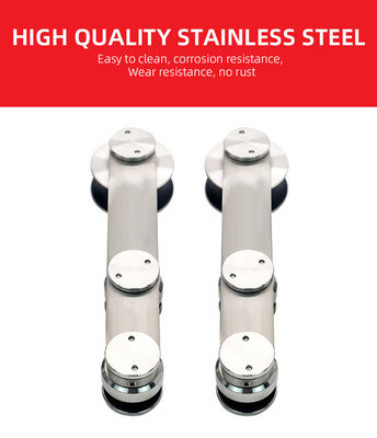 Hoogwaardig schuivend douchedeursysteem zonder frame van glas