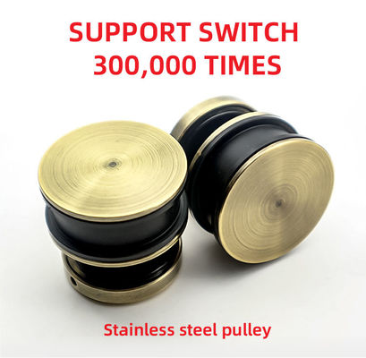 Groothandel Roestvrijstalen Schuifdeur Hardware Kit voor Frameloze Glazen Deuren