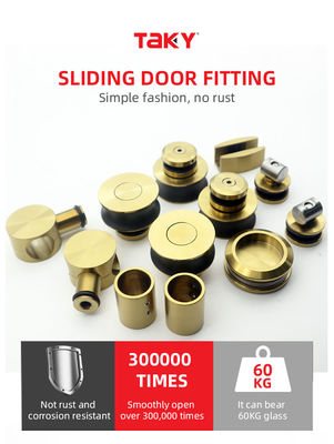 Vierkant helder gehard glas zonder raam schuifbaar schuur deur paneel kit voor 6-12mm glas