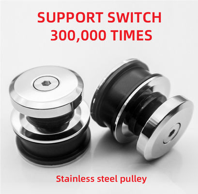 80-120 kg enkelvoudige glazen deur douche glijdend stallende deur en hardware kit