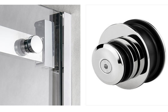 Hoogwaardige raamloze zinklegering glijdend glazen deur hardware douche deur hardware kit