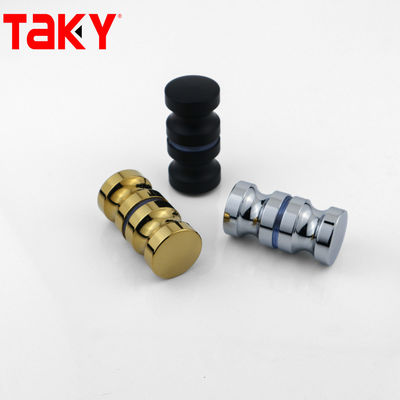 Badkamer Hardware Douche Fitting Messing roestvrij staal trekglas deur handvat en knop