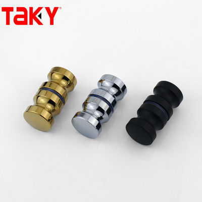 Badkamer Hardware Douche Fitting Messing roestvrij staal trekglas deur handvat en knop