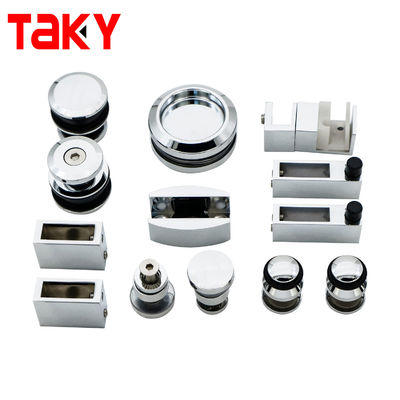 Hoogwaardige raamloze zinklegering glijdend glazen deur hardware douche deur hardware kit