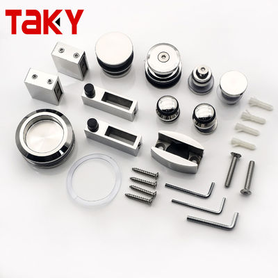 Hoogwaardige raamloze zinklegering glijdend glazen deur hardware douche deur hardware kit