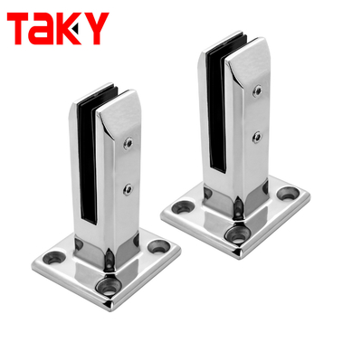 8-12 mm roestvrij staal boult down glazen leuning klem