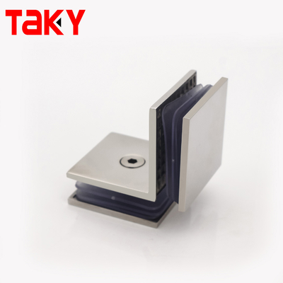 304 RVS 90 graden hoekloze glazen hoekklem