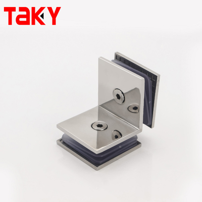 304 RVS 90 graden hoekloze glazen hoekklem