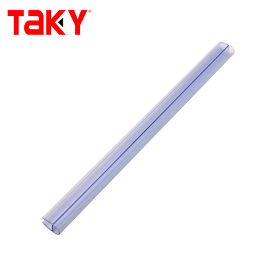 Transparante PVC douchedeur afdichtstrip 10mm Transparant Zwart