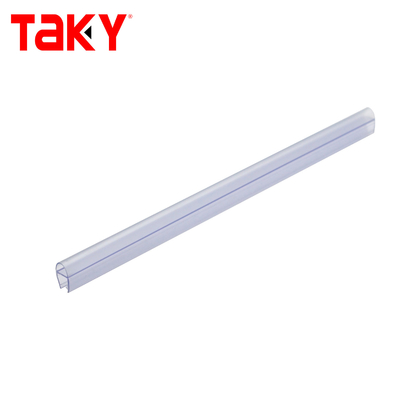 Transparante PVC douchedeur afdichtstrip 10mm Transparant Zwart
