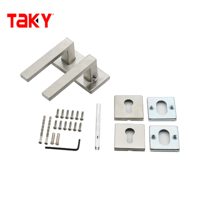 Aangepaste roestvrijstalen doucheglazen deurklink modern design