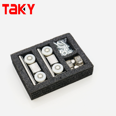 Dubbele zachte sluiting 8 wielen schuifdeur rol zink legering