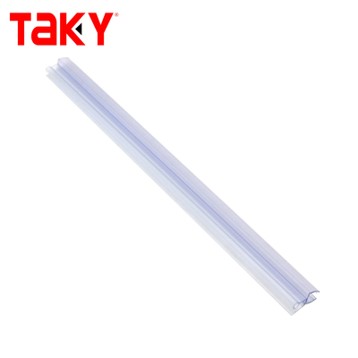 PVC douche deur zonder raam onderkant afdichting strip 10 mm doorzichtig