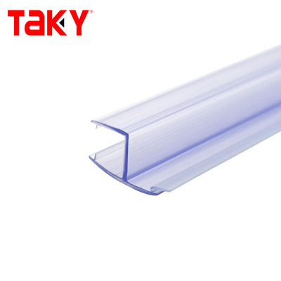 T-type PVC douche deur afdichting strip 6-12 mm transparante waterdicht