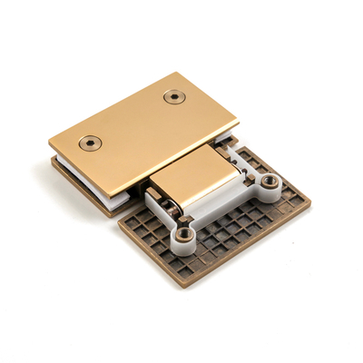 Roestvrijstalen gouden douchedeur 180 graden vierkante glazen deur scharnier