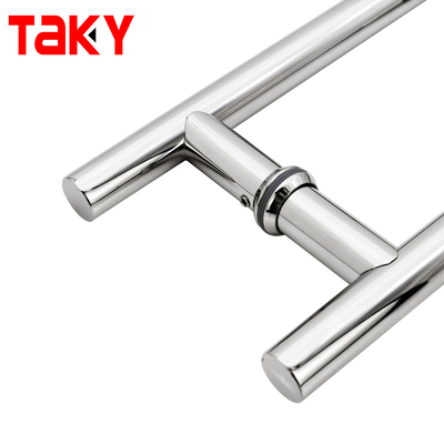 Zware ronde buis H vorm dubbele duw trek glazen deurgreep