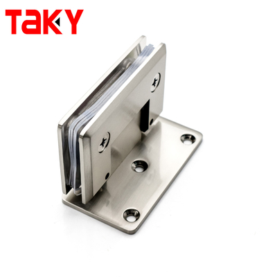 Badkamer roestvrij staal zanden glazen deur scharnier 90 graden muur naar glazen deur scharnier