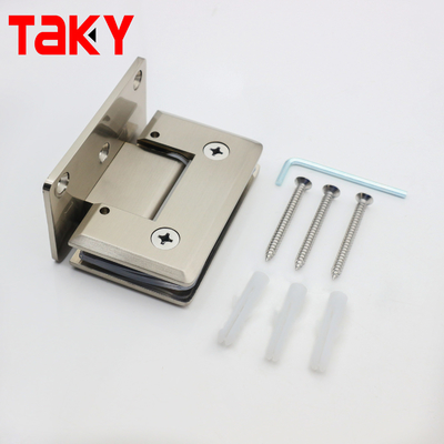 Badkamer roestvrij staal zanden glazen deur scharnier 90 graden muur naar glazen deur scharnier