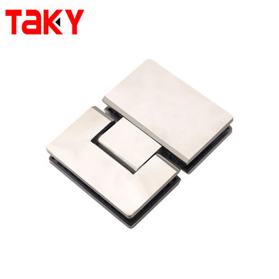 Transitionele 180 graden badkamerglasklem Frameloze geharde doucheglazen deurscharnieren