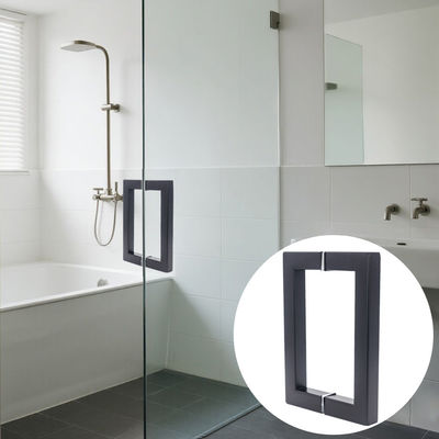 OEM/ODM Stainless Steel Shower Door Handle Back to Back square Tube Glass Door Handle