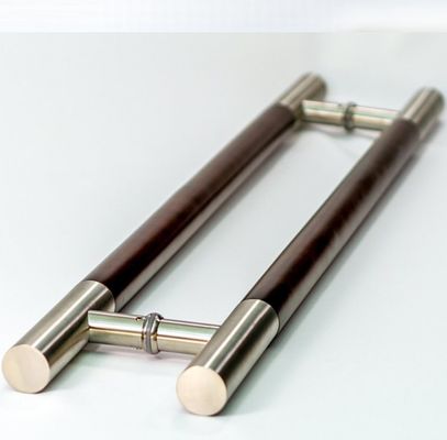 Goede prijs Modern ontwerp gehard glas deur trekhandgreep met roestvrij staal en schuur afwerking online