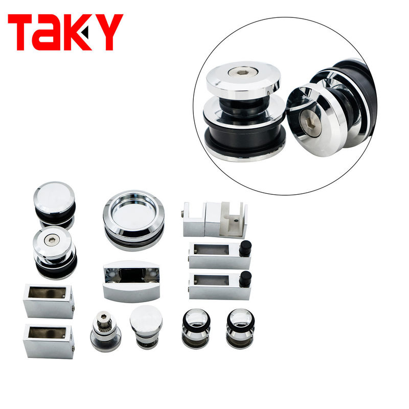 Doucheroller Glijgglas Hardware in Chrome voor Duurzame Draad Badkamer Schuur Door Kit
